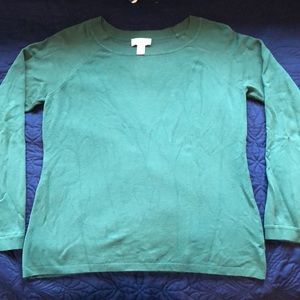 Green Ann Taylor Loft Sweater